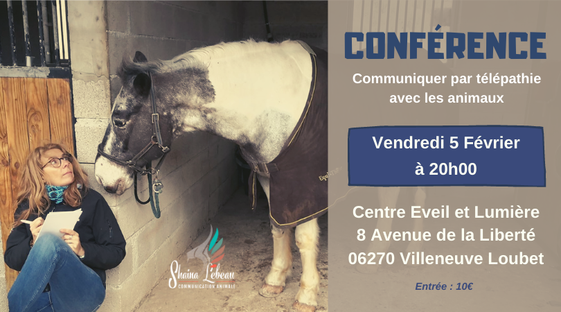 CONFÉRENCE-Villeneuve-Loubet Communication animale